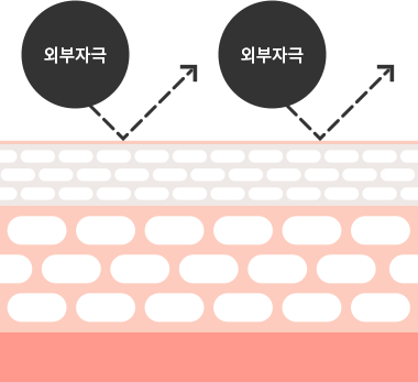 피부가 외부자극을 방어함